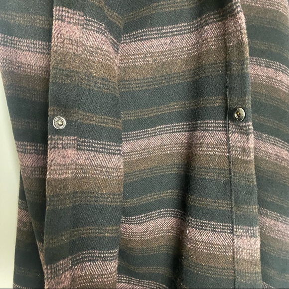 Cupcakes & Cashmere Stevie Wool Blend Zip Up Blanket Coat Jacket Cape Size Small - Picture 9 of 10